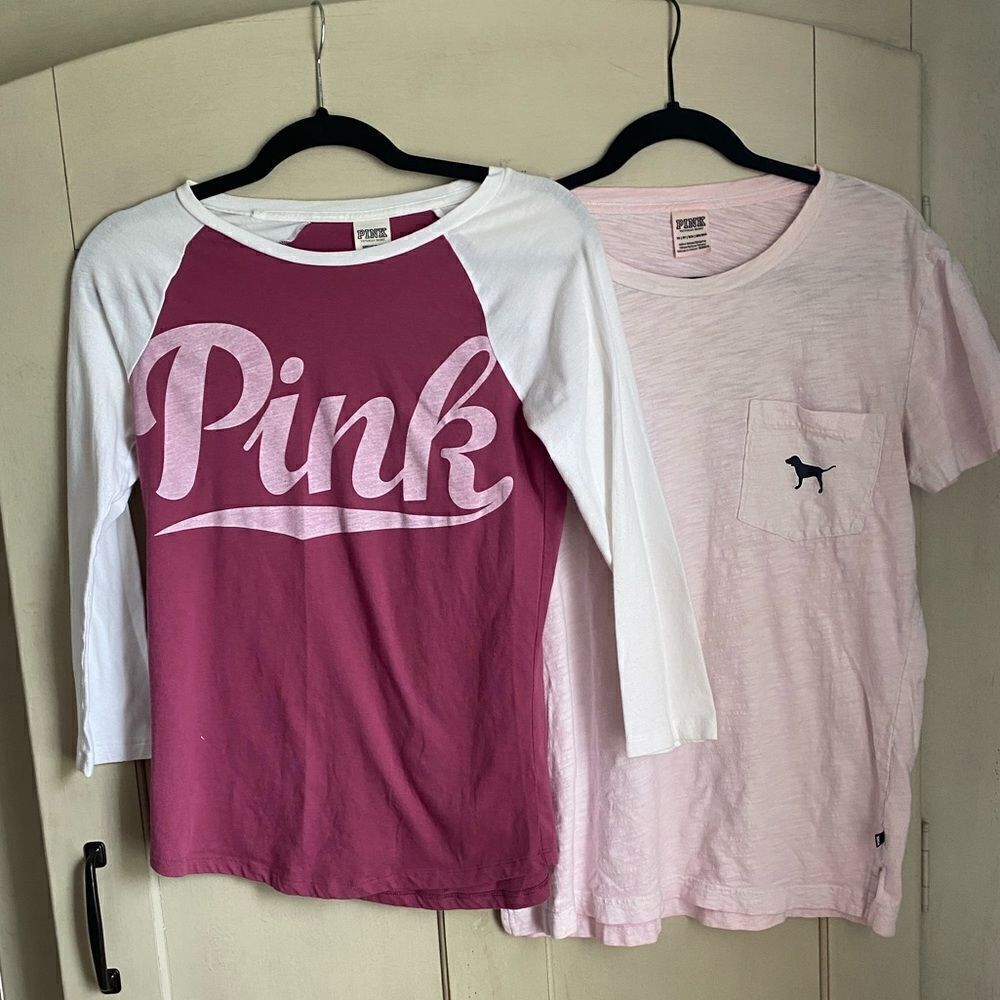 Victorias Secret PINK Shirt Top Lot Dog XS S